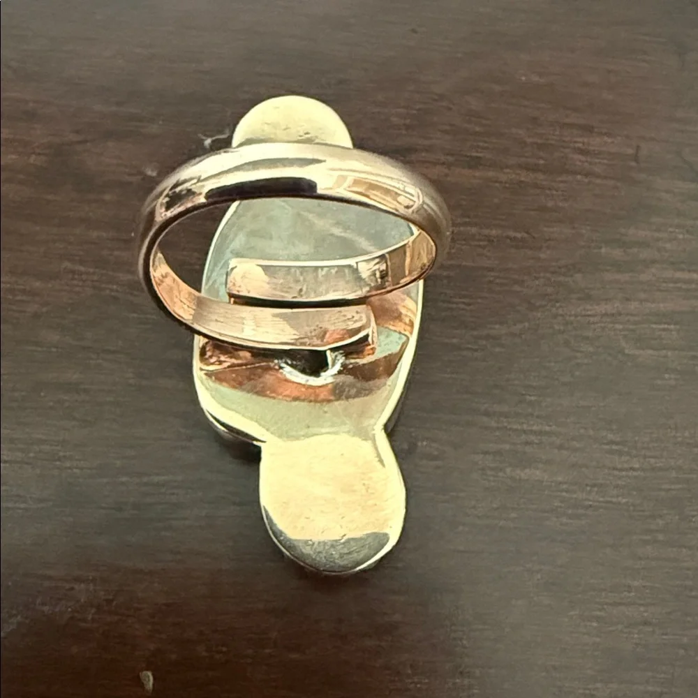 Copper Cotton Candy Turquoise Ring NWOT - Picture 2 of 3